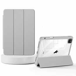 Чeхол-книжка BeCover Soft Edge TPU с креплением Apple Pencil для Apple iPad Pro 12.9 2020/2021/2022 Gray (711709)