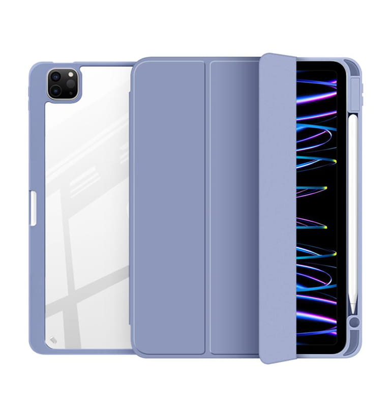 Чeхол-книжка BeCover Soft Edge TPU с креплением Apple Pencil для Apple iPad Pro 12.9 2020/2021/2022 Purple (711710)