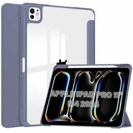 Чeхол-книжка BeCover Soft Edge TPU с креплением Apple Pencil для Apple iPad Pro 11" M4 2024 Purple (711716)