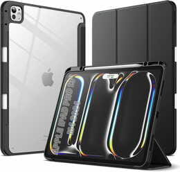 Чeхол-книжка BeCover Soft Edge TPU с креплением Apple Pencil для Apple iPad Pro 13" M4 2024 Black (711717)