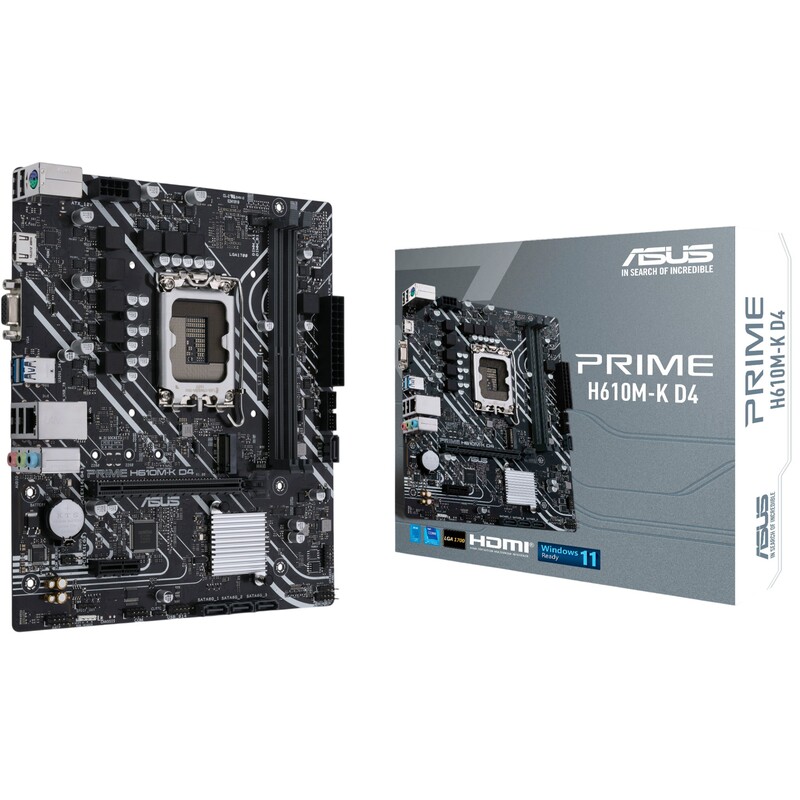 Материнська плата Asus Prime H610M-K D4 ARGB Socket 1700