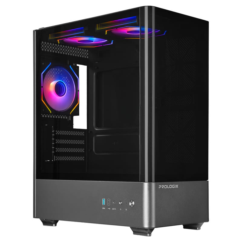 Корпус Prologix Lumi GM-01AB Glass Black