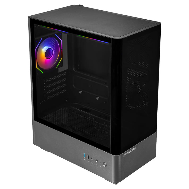 Корпус Prologix Lumi GM-01AB Glass Black
