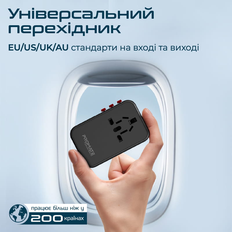 Зарядное устройство Promate TripMate-GaN75 75W Black