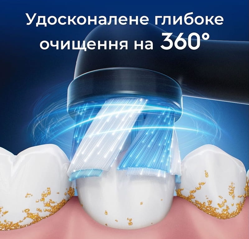 Насадка для зубной электрощетки Braun Oral-B iO RB CBF-4 Ultimate Clean Black (4 шт)