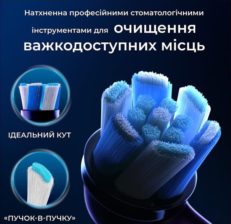 Насадка для зубной электрощетки Braun Oral-B iO RB CBF-4 Ultimate Clean Black (4 шт)