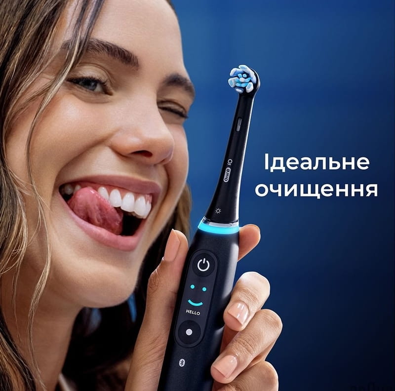 Насадка для зубной электрощетки Braun Oral-B iO RB CBF-4 Ultimate Clean Black (4 шт)
