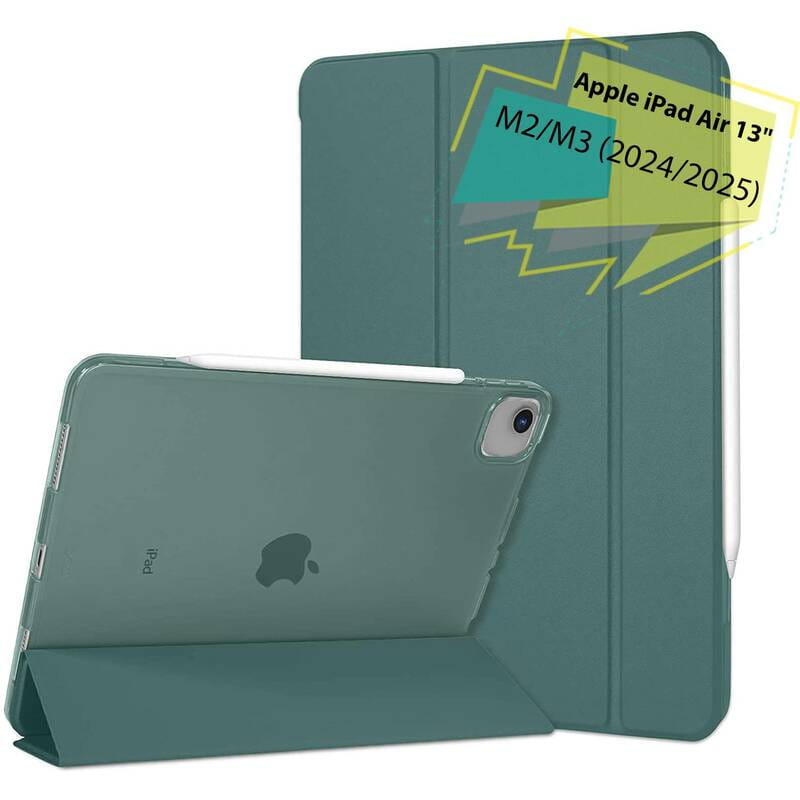 Чeхол-книжка BeCover Tri Fold Hard для Apple iPad Air 13" M2 2024 Dark Green (711723)
