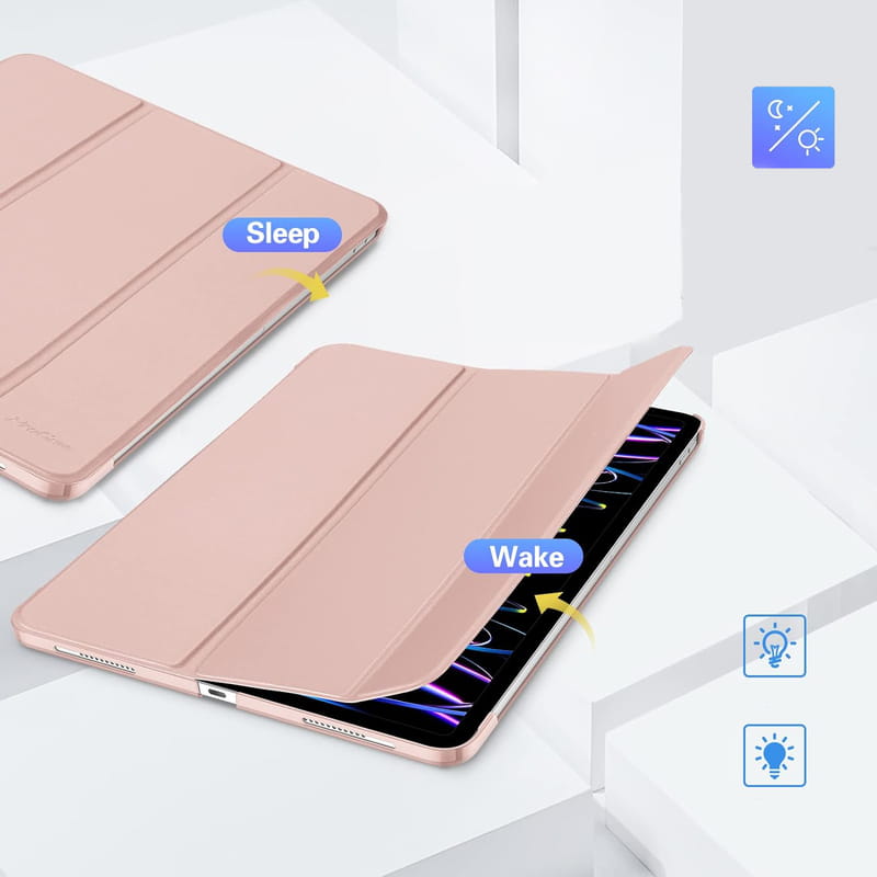 Чeхол-книжка BeCover Tri Fold Hard для Apple iPad Air 13" M2 2024 Pink (711724)