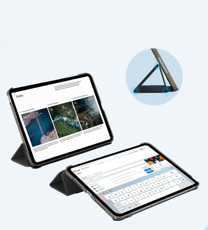 Чeхол-книжка BeCover Tri Fold Hard для Apple iPad Pro 11" M4 2024 Black (711726)