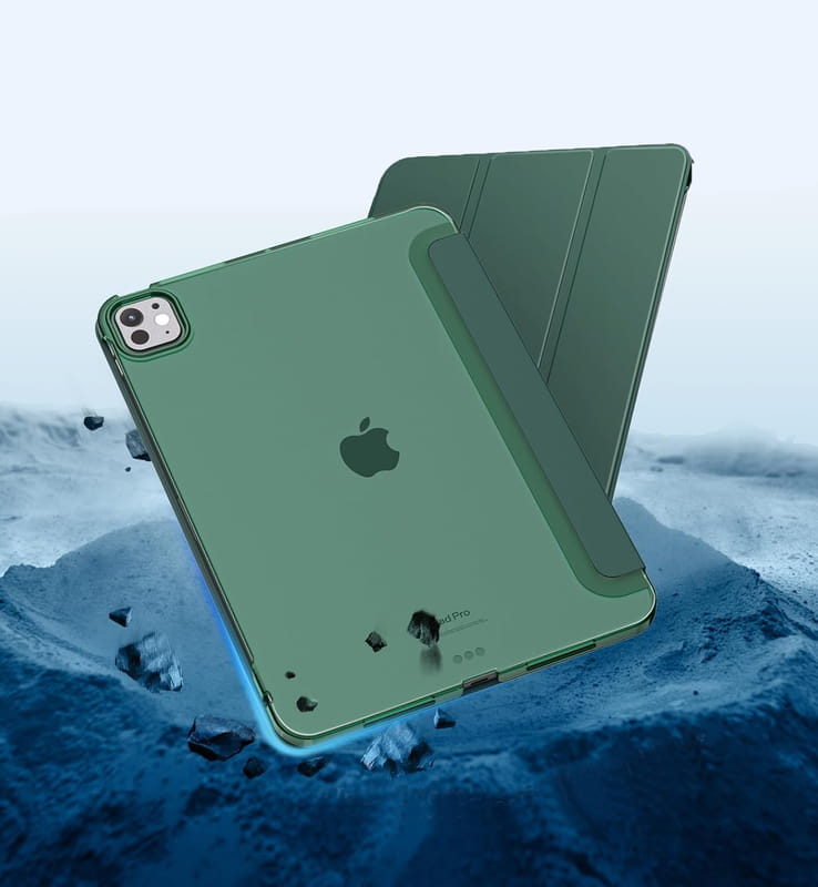 Чeхол-книжка BeCover Tri Fold Hard для Apple iPad Pro 11" M4 2024 Dark Green (711727)
