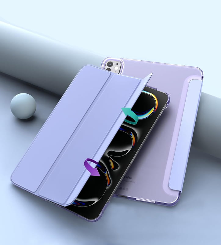 Чeхол-книжка BeCover Tri Fold Hard для Apple iPad Pro 11" M4 2024 Purple (711729)