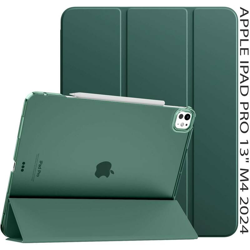 Чeхол-книжка BeCover Tri Fold Hard для Apple iPad Pro 13" M4 2024 Dark Green (711731)