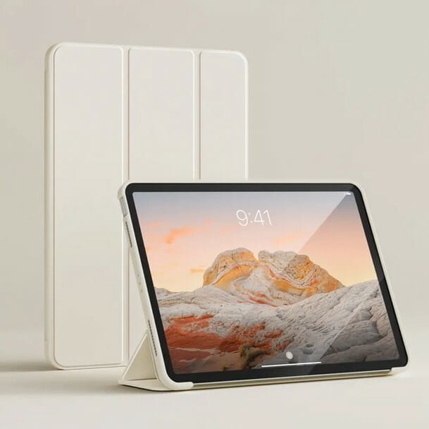 Чeхол-книжка BeCover Tri Fold Soft TPU Silicone для Apple iPad Air (4/5) 2020/2022 10.9" Beige (711734)