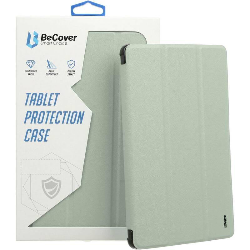 Чeхол-книжка BeCover Tri Fold Soft TPU Silicone для Apple iPad Pro 12.9 2020/2021/2022 Light Green (711738)