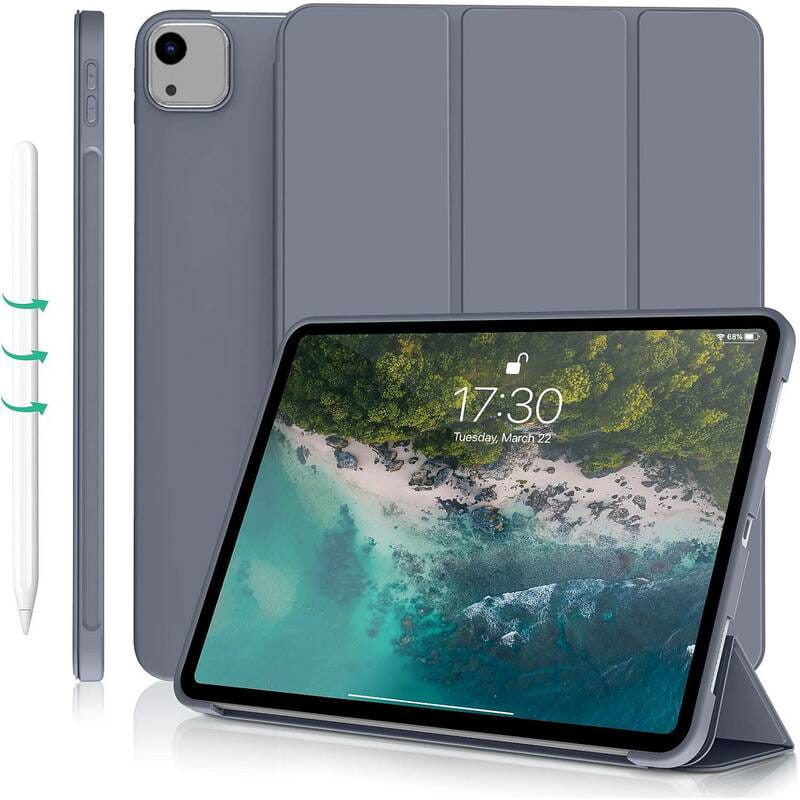 Чeхол-книжка BeCover Tri Fold Soft TPU Silicone для Apple iPad Air 13" M2 2024 Purple (711743)