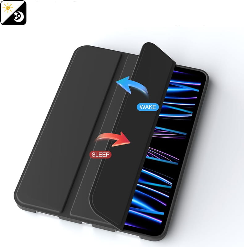 Чeхол-книжка BeCover Tri Fold Soft TPU Silicone для Apple iPad Pro 11" M4 2024 Black (711744)
