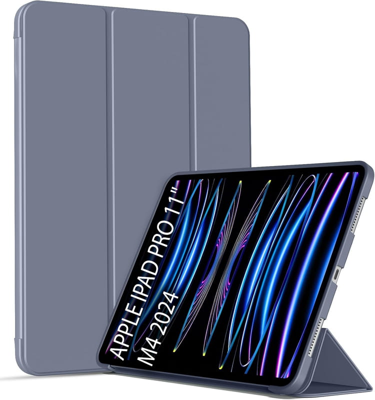 Чeхол-книжка BeCover Tri Fold Soft TPU Silicone для Apple iPad Pro 11" M4 2024 Purple (711749)