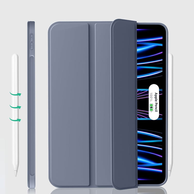 Чeхол-книжка BeCover Tri Fold Soft TPU Silicone для Apple iPad Pro 11" M4 2024 Purple (711749)