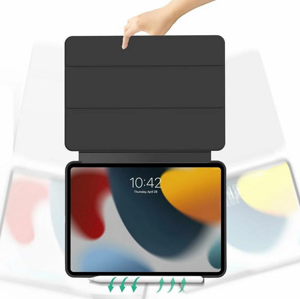Чeхол-книжка BeCover Tri Fold Soft TPU Silicone для Apple iPad Pro 13" M4 2024 Black (711750)