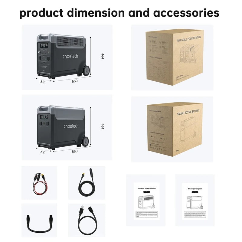 Зарядная станция Choetech BS066 3600W (BS066-Main)