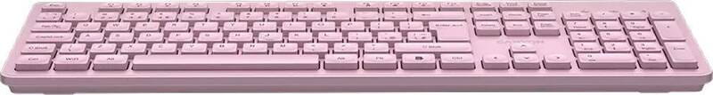 Клавіатура бездротова Canyon HKB-W01 Pink (CNS-HKBW01P)
