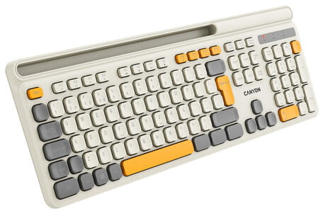 Клавіатура бездротова Canyon HKB-W03 Beige (CNS-HKBW03BG)