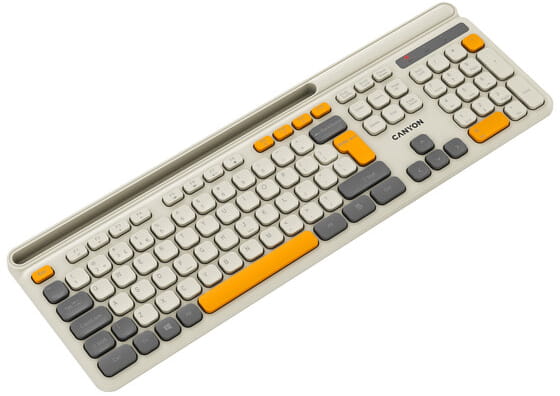 Клавіатура бездротова Canyon HKB-W03 Beige (CNS-HKBW03BG)