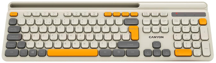 Клавіатура бездротова Canyon HKB-W03 Beige (CNS-HKBW03BG)