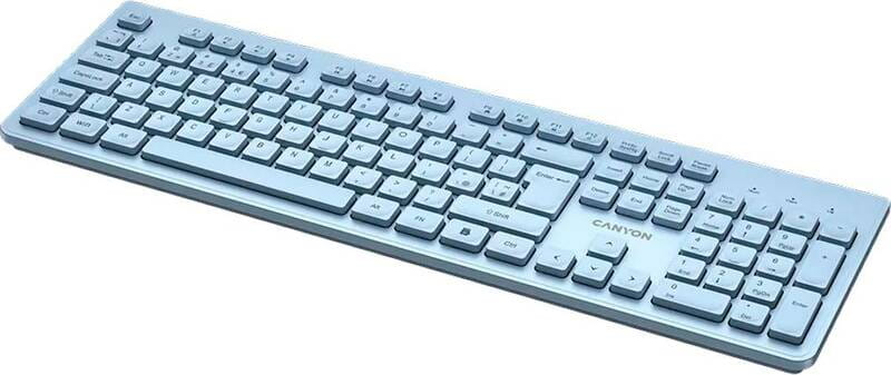 Клавіатура бездротова Canyon HKB-W01 Blue (CNS-HKBW01BL)