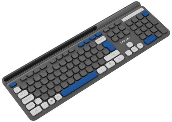 Клавіатура бездротова Canyon HKB-W03 Grey (CNS-HKBW03DG)