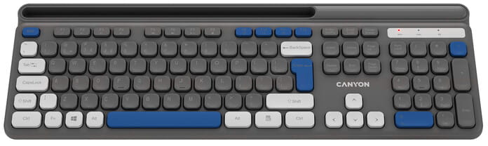 Клавіатура бездротова Canyon HKB-W03 Grey (CNS-HKBW03DG)