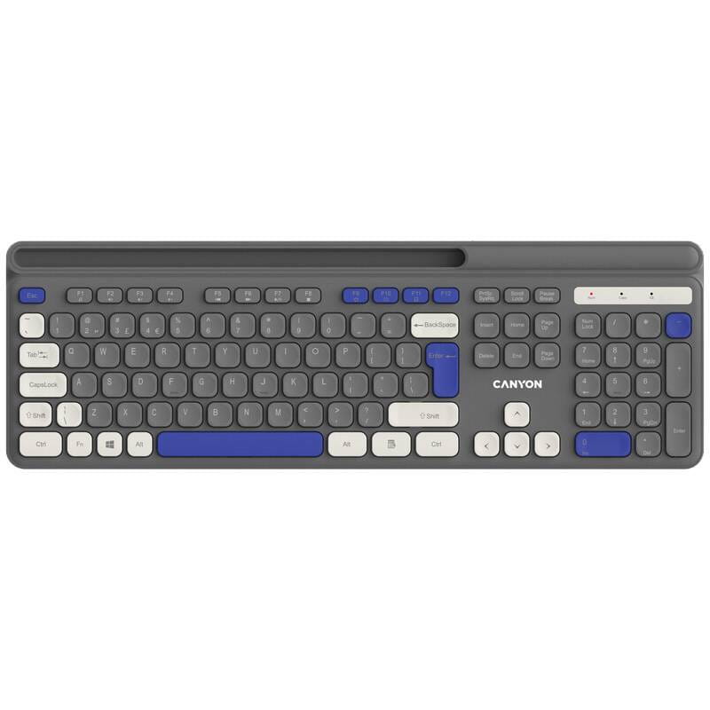 Клавіатура бездротова Canyon HKB-W03 Grey (CNS-HKBW03DG)