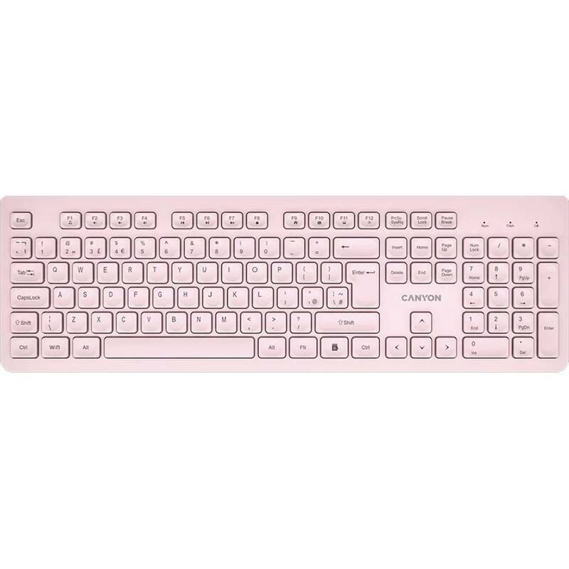 Клавіатура бездротова Canyon HKB-W01 Beige (CNS-HKBW01BG)