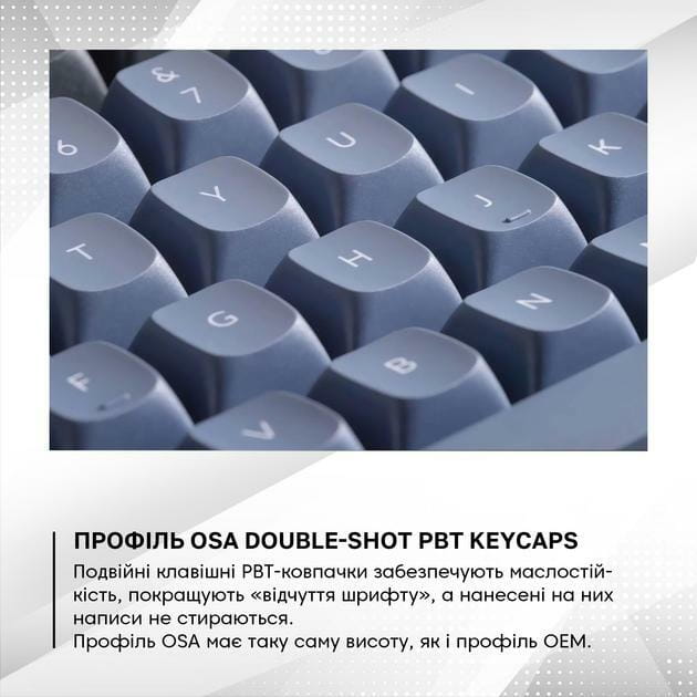 Клавиатура Keychron Q1 QMK HotSwappable Gateron G PRO Red RGB Knob USB Navy (Q1O1_KEYCHRON)