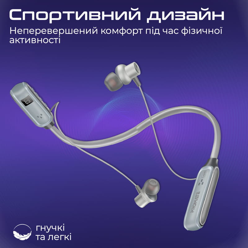 Bluetooth-гарнитура Promate Leap Silver