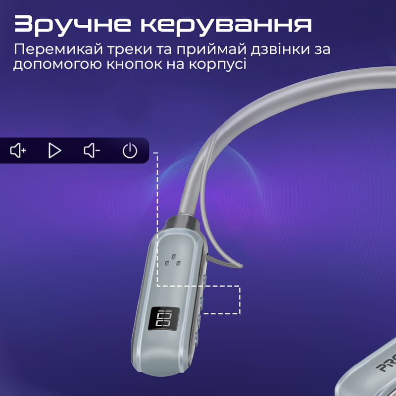 Bluetooth-гарнитура Promate Leap Silver