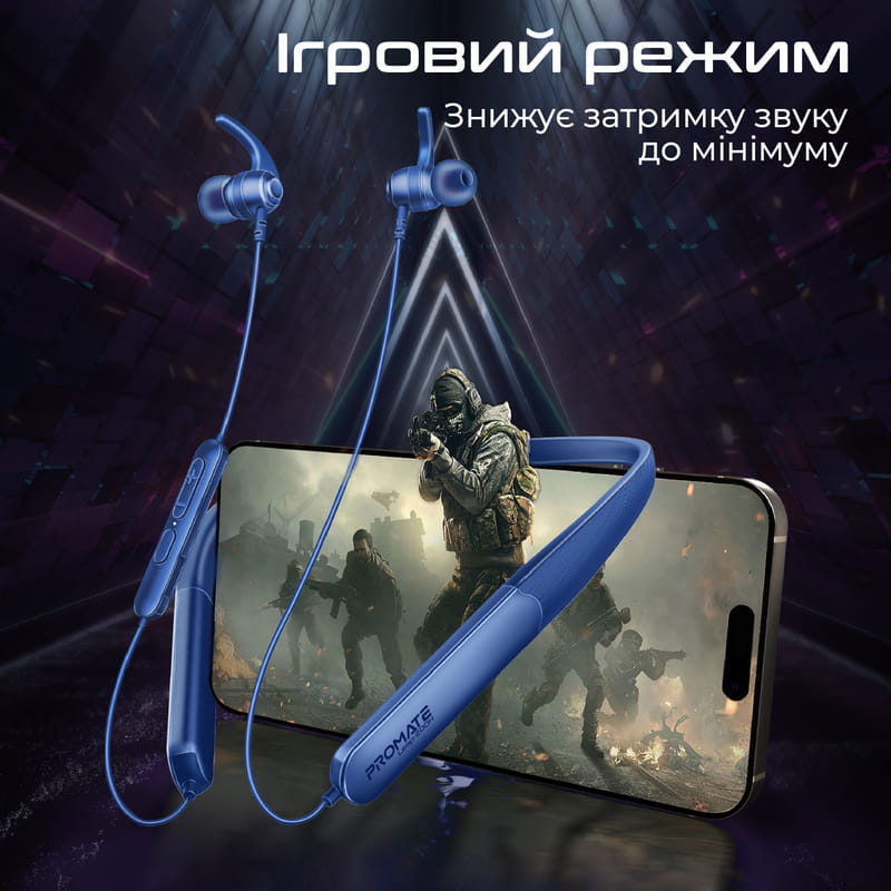 Bluetooth-гарнітура Promate Leap-200H Blue