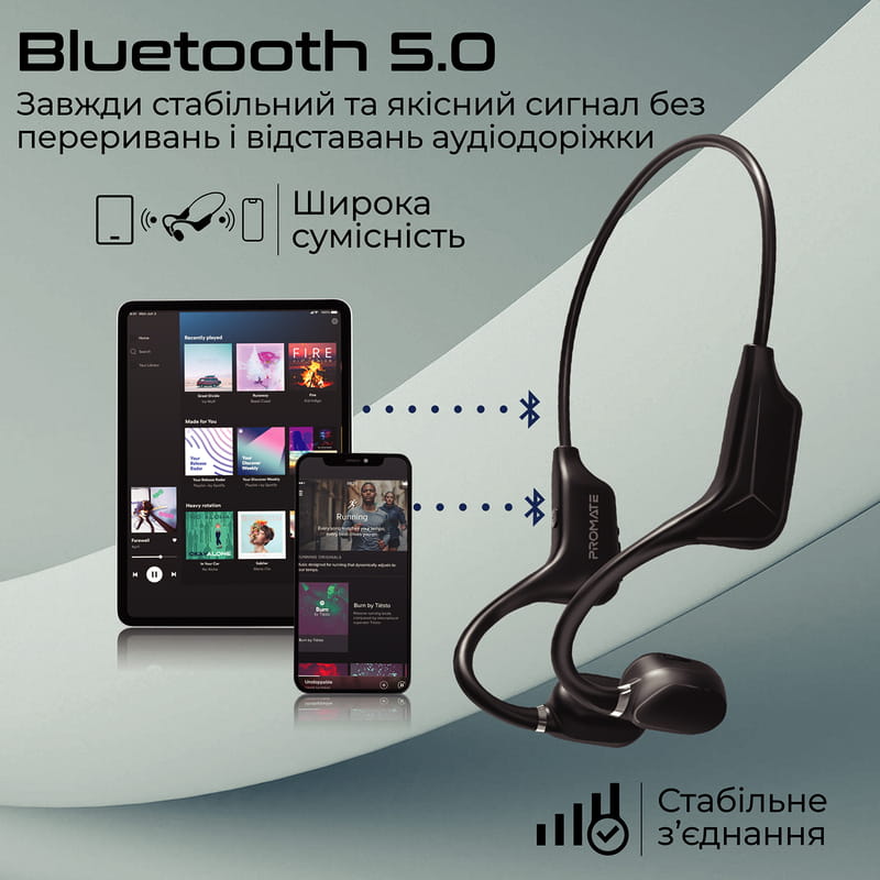 Bluetooth-гарнитура Promate Ripple Black