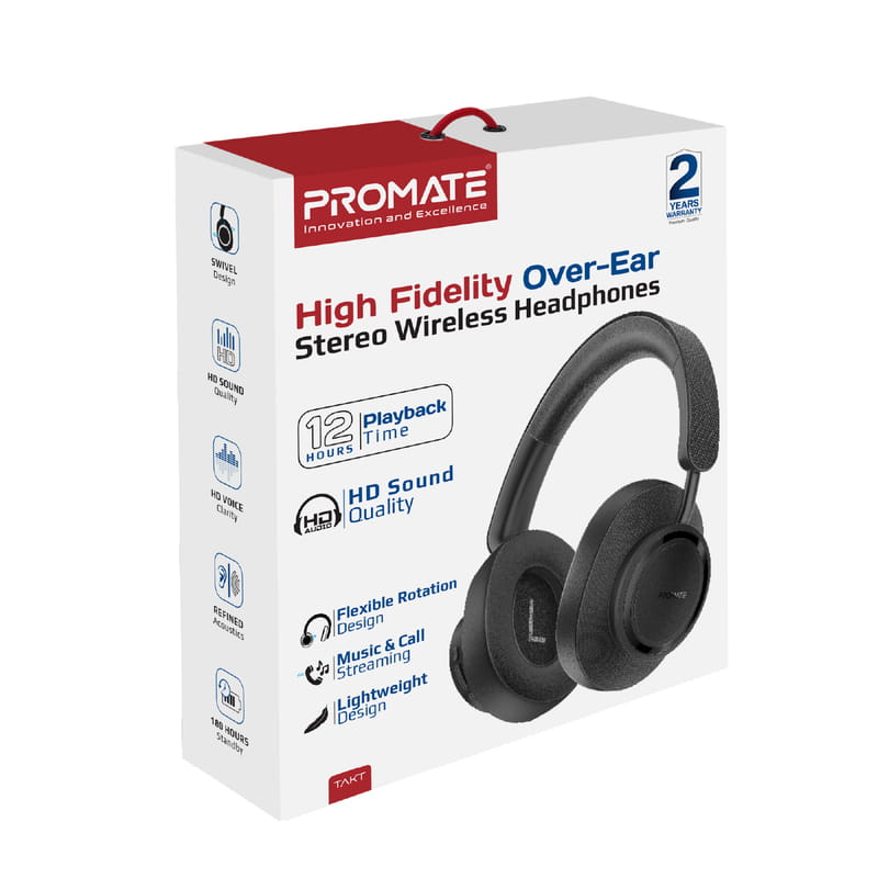 Bluetooth-гарнитура Promate Takt Black
