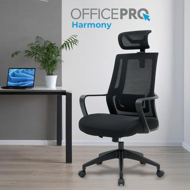 Кресло офисное OfficePro Harmony OC310-B-B-B Black