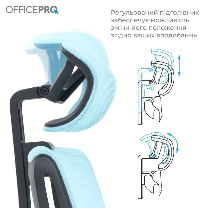 Кресло офисное OfficePro Harmony OC310-B-BL-BL Black/Blue