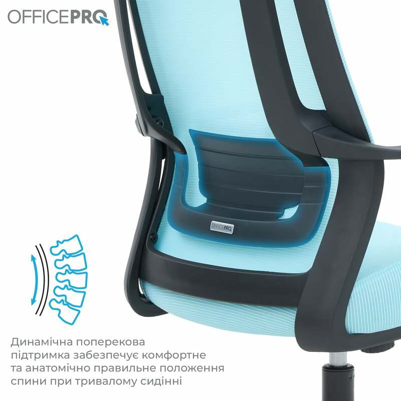 Кресло офисное OfficePro Harmony OC310-B-BL-BL Black/Blue