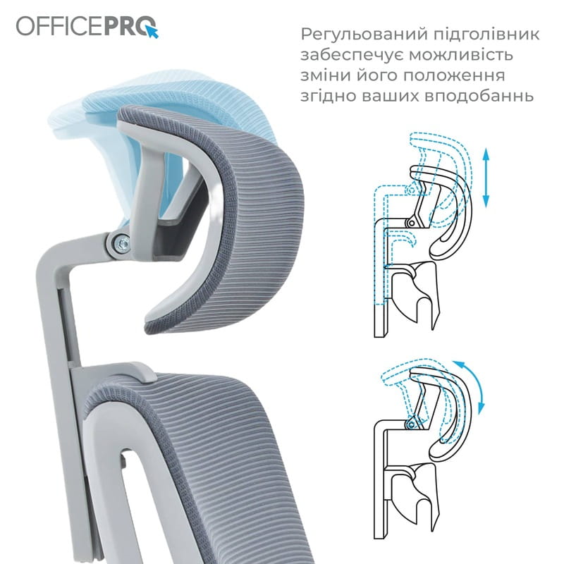 Кресло офисное OfficePro Harmony OC310-G-G-G Gray