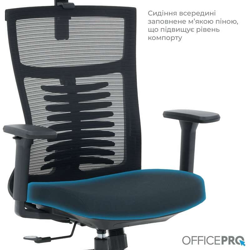 Крісло офісне OfficePro Balance OC550-B-B-B Black
