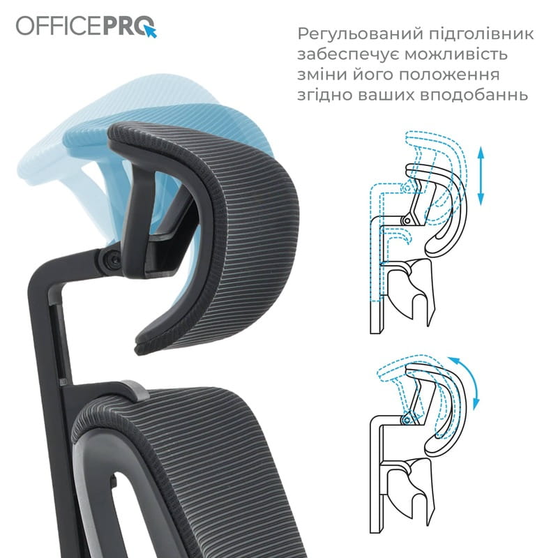 Крісло офісне OfficePro Balance OC550-B-B-B Black