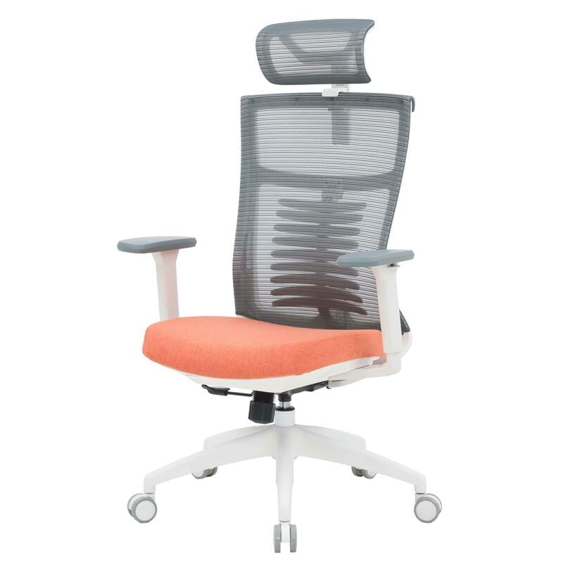Кресло офисное Officepro Balance OC550-W-DG-OR White/Dark Gray/Orange