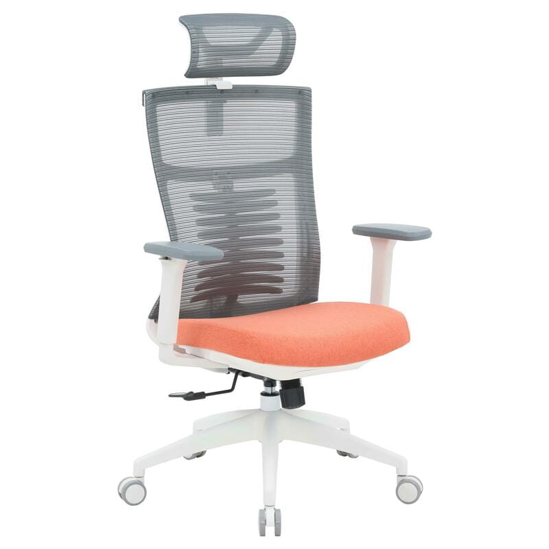 Кресло офисное Officepro Balance OC550-W-DG-OR White/Dark Gray/Orange
