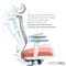 Фото - Кресло офисное Officepro Balance OC550-W-DG-OR White/Dark Gray/Orange | click.ua