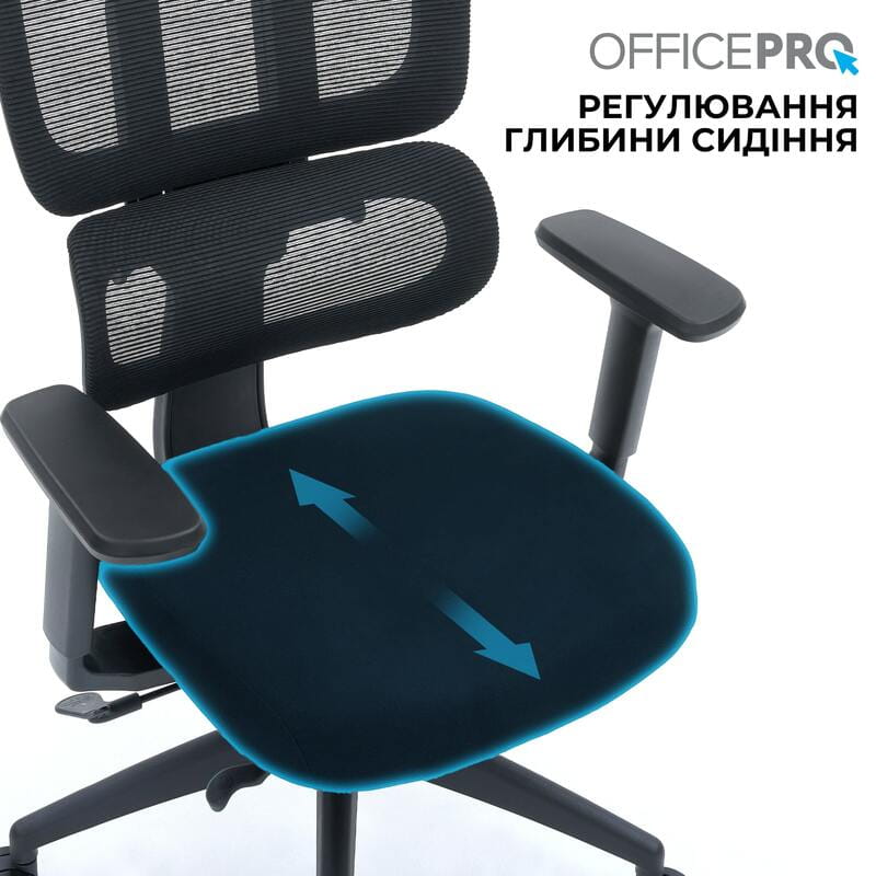 Кресло офисное Officepro Skyline OC580-B-B-B Black